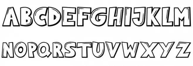 PlasticLove-Regular Font Litere mari