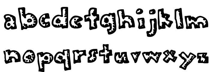 Plastic Font LOWERCASE