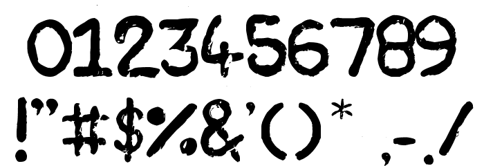 Plasticine Font OTHER CHARS