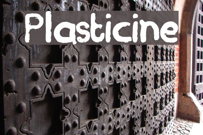 Plasticine Font examples