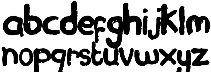 Plasticine Font LOWERCASE