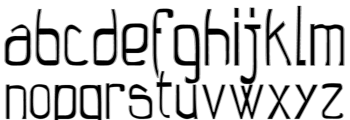 Plastik-Deco Font LOWERCASE