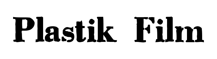 Plastik Film  font caratteri gratis