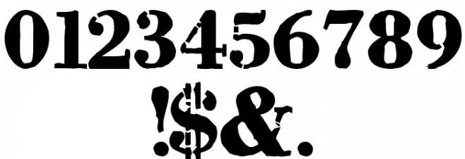 Plastik Film Font OTHER CHARS