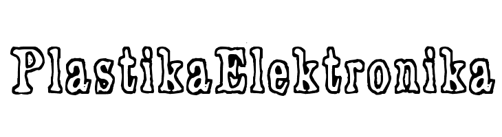 Plastika Elektronika  Frei Schriftart Herunterladen