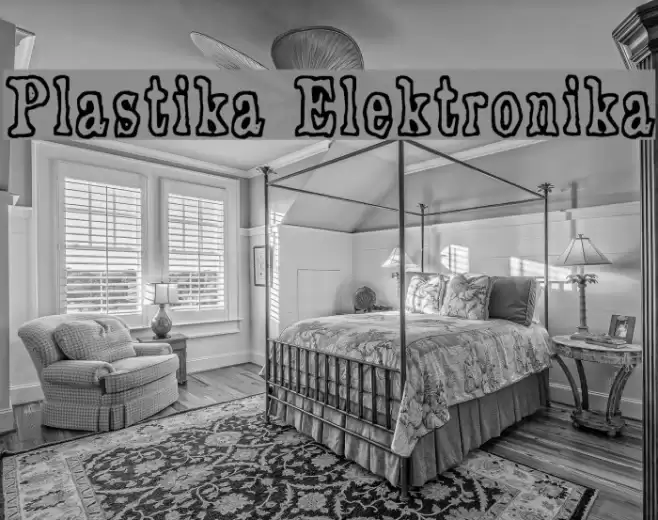 Plastika Elektronika Font examples