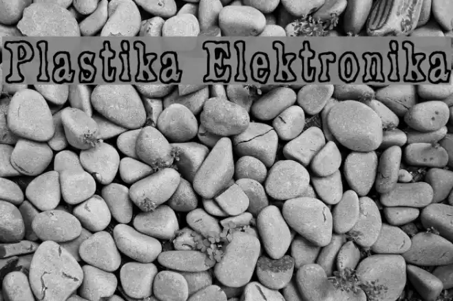 Plastika Elektronika Font examples