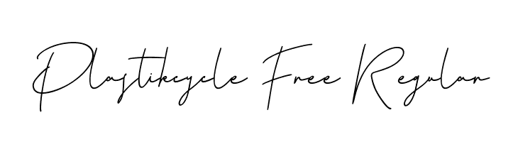 Plastikcycle Free Regular  Descarca Fonturi Gratis