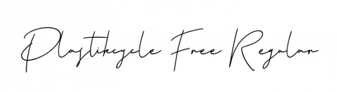 Plastikcycle Free Regular  Frei Schriftart Herunterladen