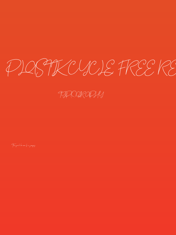 Plastikcycle Free Regular Poster