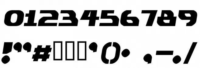 Plastique Font OTHER CHARS