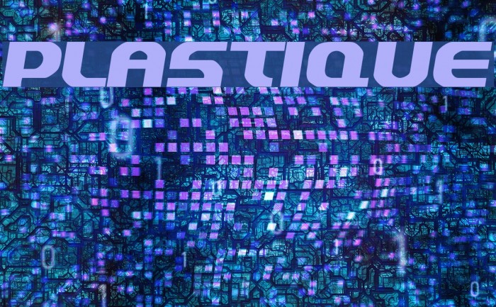 Plastique Font examples