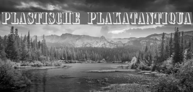 Plastische Plakat-Antiqua Font examples