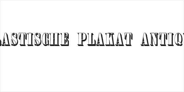 Plastische Plakat-Antiqua Logo