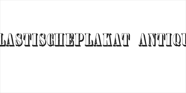 PlastischePlakat-Antiqua Logo