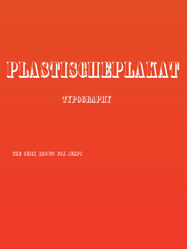PlastischePlakat-Antiqua Poster