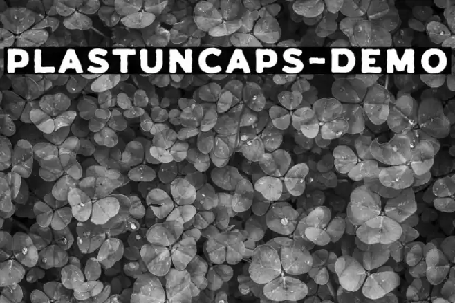 PlastunCaps-Demo Font examples