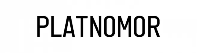 Plat Nomor  フリーフォントのダウンロード