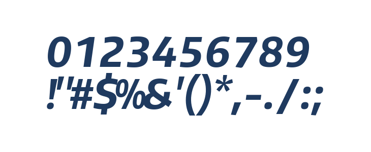 Plata Sans Bold Italic Other Characters