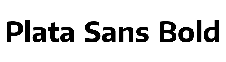 Plata Sans Bold  免费字体下载