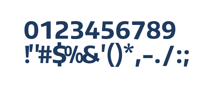 Plata Sans Bold Other Characters