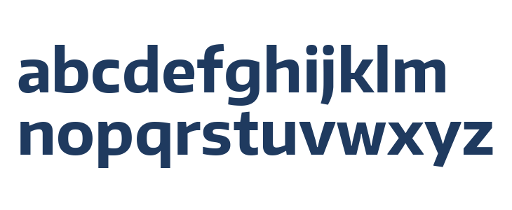 Plata Sans Bold Lowercase