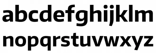 Plata Sans Bold خط أحرف صغيرة