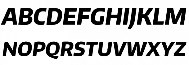 Plata Sans ExtraBold Italic Fonte MAIÚSCULAS