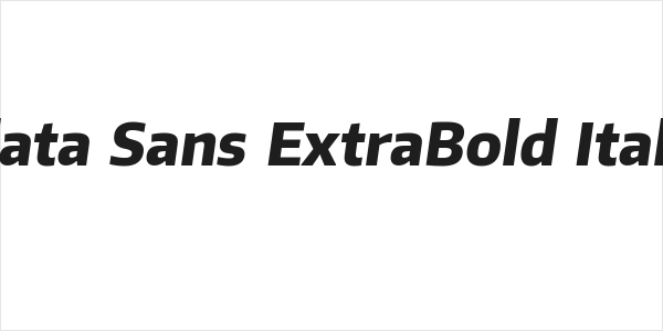 Plata Sans ExtraBold Italic Logo