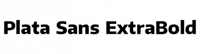 Plata Sans ExtraBold  Frei Schriftart Herunterladen