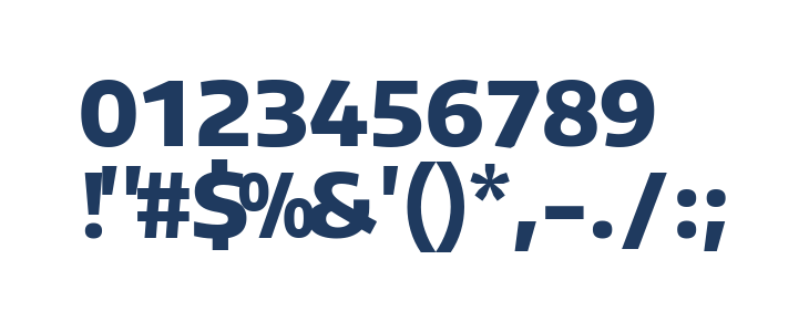 Plata Sans ExtraBold Other Characters