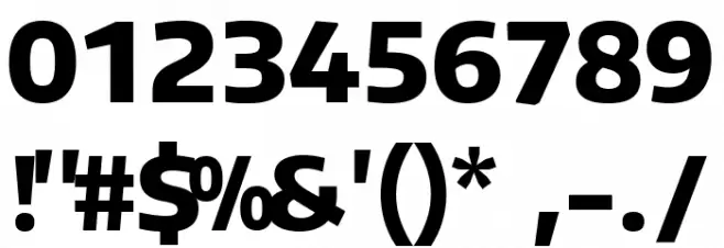 Plata Sans ExtraBold Font OTHER CHARS