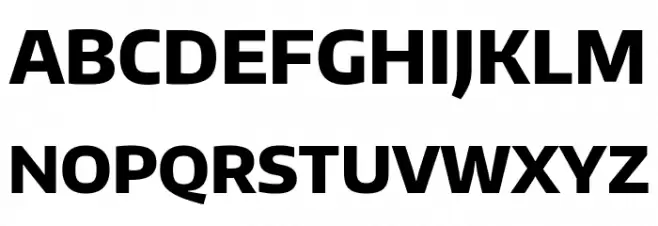 Plata Sans ExtraBold フォント 大文字