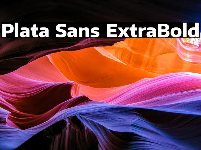 Plata Sans ExtraBold Example 3