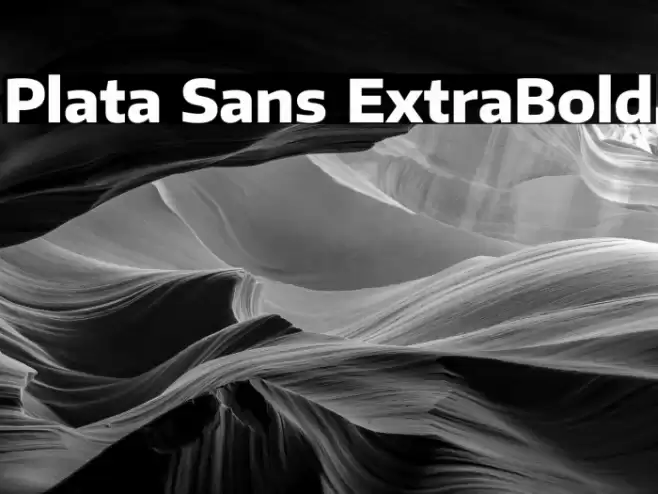 Plata Sans ExtraBold Font examples