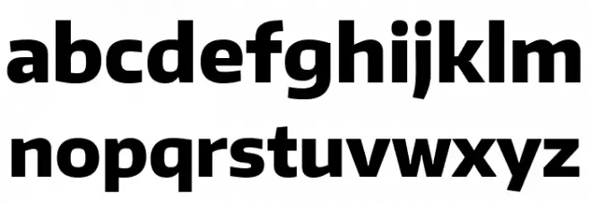 Plata Sans ExtraBold 字体 小写