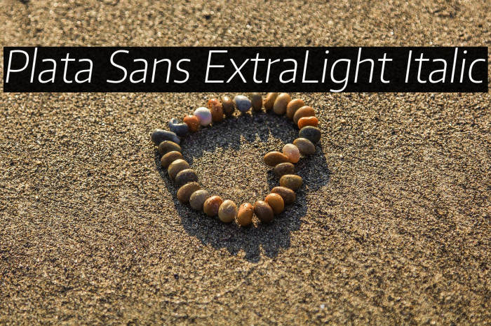 Plata Sans ExtraLight Italic Example 2