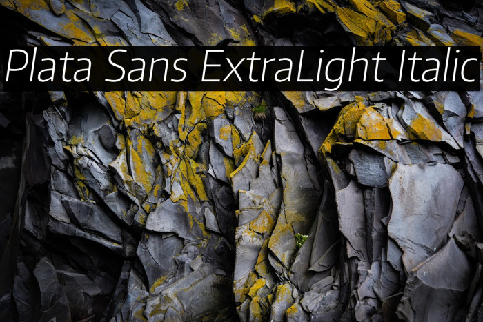 Plata Sans ExtraLight Italic Example 3