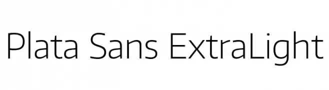 Plata Sans ExtraLight  baixar fontes gratis