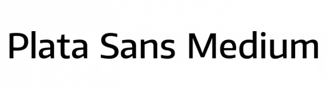 Plata Sans Medium  Frei Schriftart Herunterladen