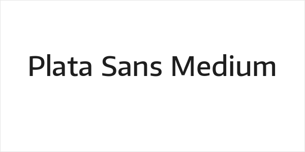 Plata Sans Medium Logo