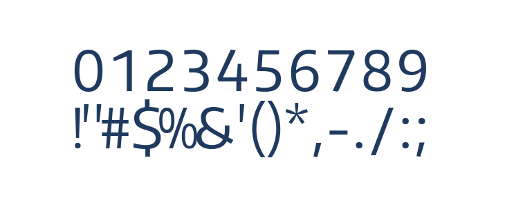 Plata Sans Regular Other Characters