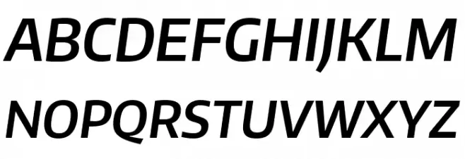 Plata Sans SemiBold Italic Fonte MAIÚSCULAS