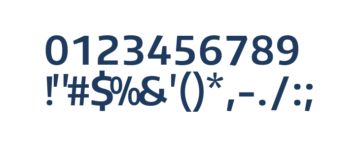 Plata Sans SemiBold Other Characters