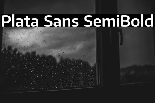 Plata Sans SemiBold Font examples