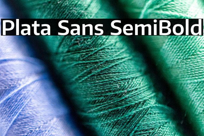 Plata Sans SemiBold Example 3