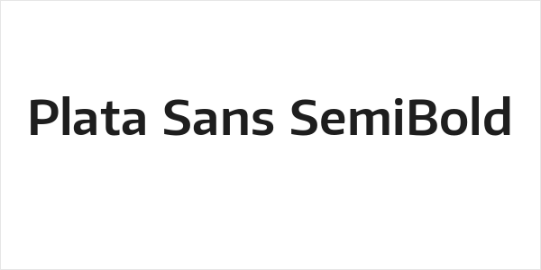 Plata Sans SemiBold Logo
