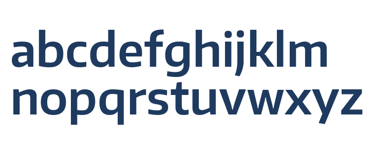 Plata Sans SemiBold Lowercase