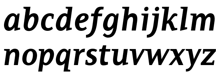 PlatanBG-BoldItalic Font LOWERCASE