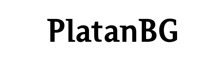 PlatanBG Font